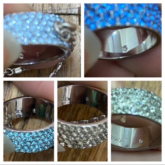 NWOT EDDIE BORGO PAVÉ CRYSTAL FIVE FINGER RING - Picture 8 of 8